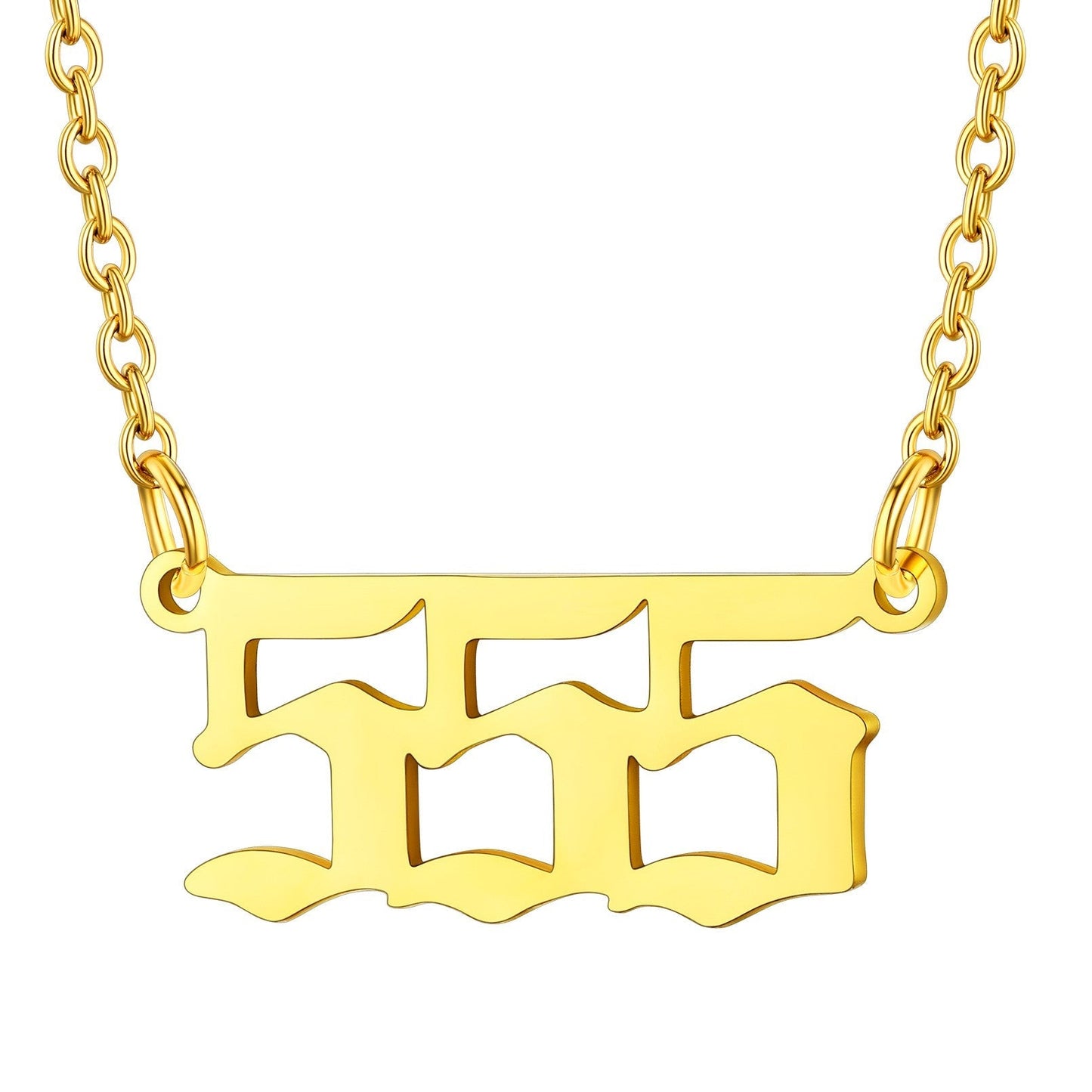 Personalized Angel Number Necklace for