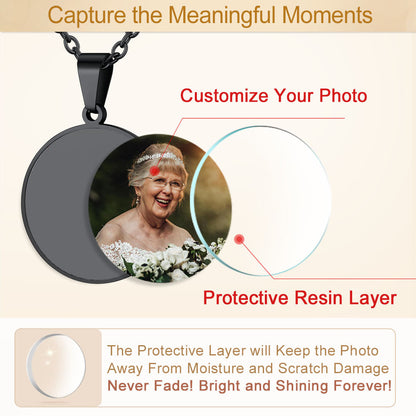 Customized Photo Fingerprint Necklace for