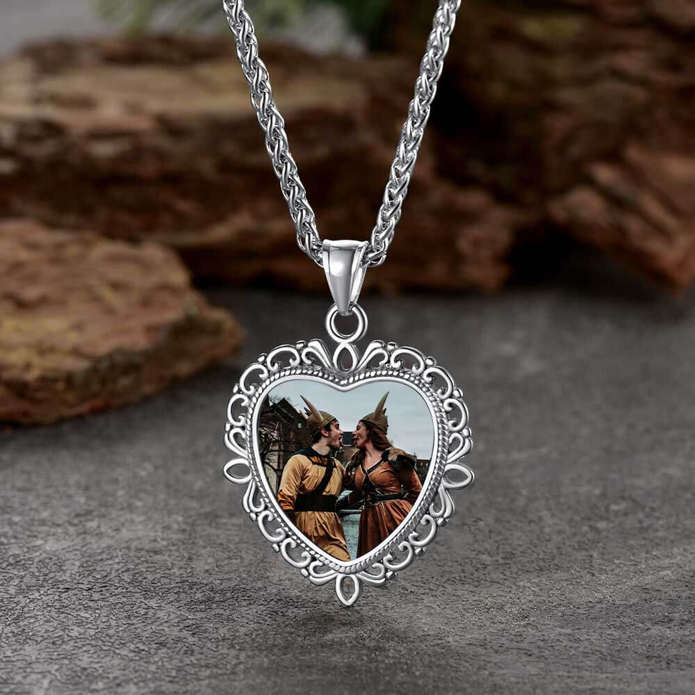 Personalized Heart Picture Necklace for