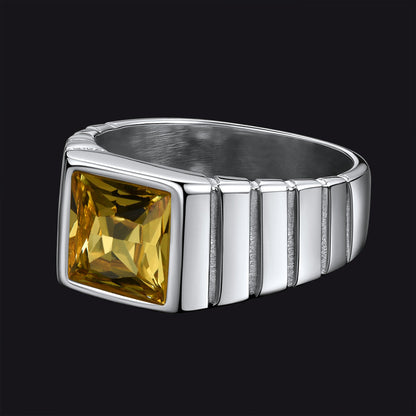 Birthstone Band Ring for