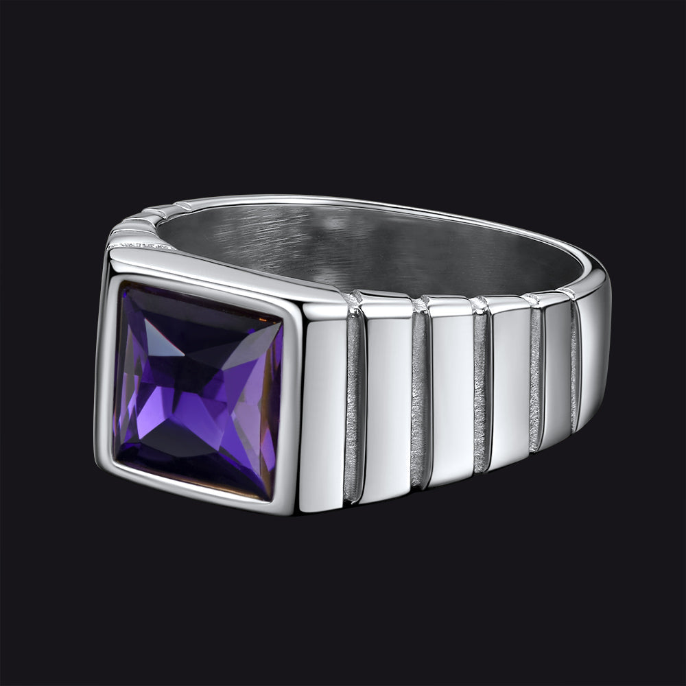 Birthstone Band Ring for