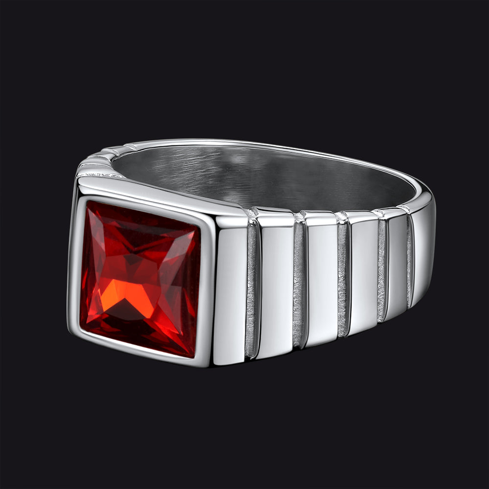 Birthstone Band Ring for