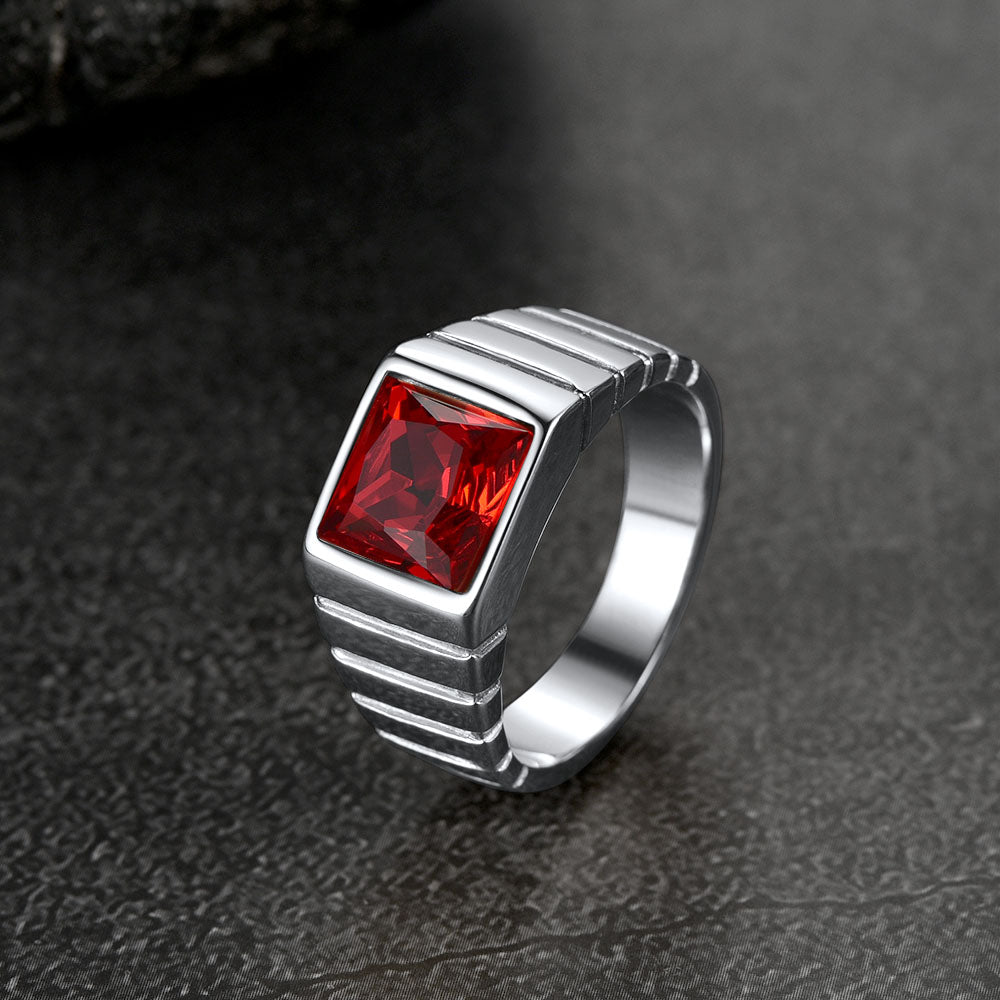 Birthstone Band Ring for