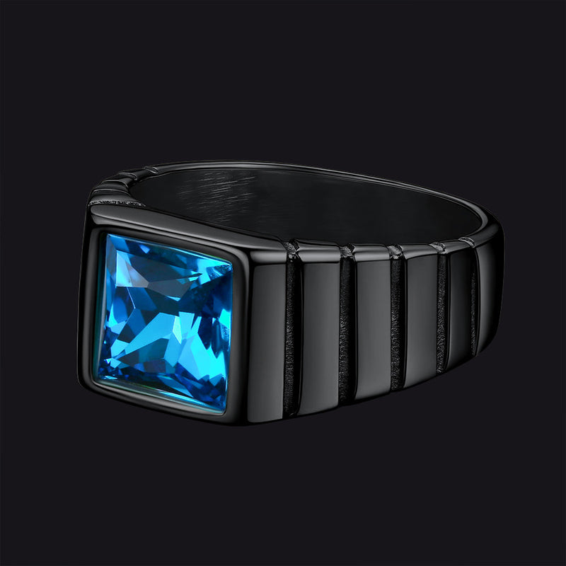 Birthstone Band Ring for