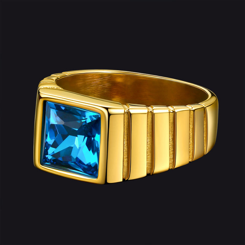 Birthstone Band Ring for