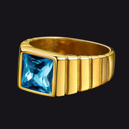Birthstone Band Ring for