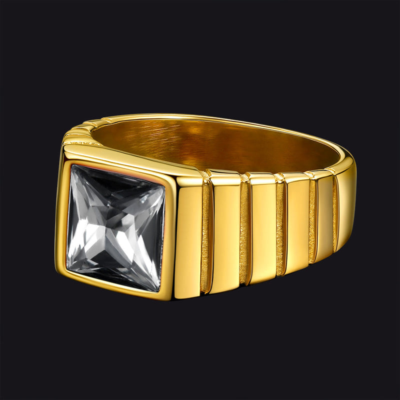 Birthstone Band Ring for