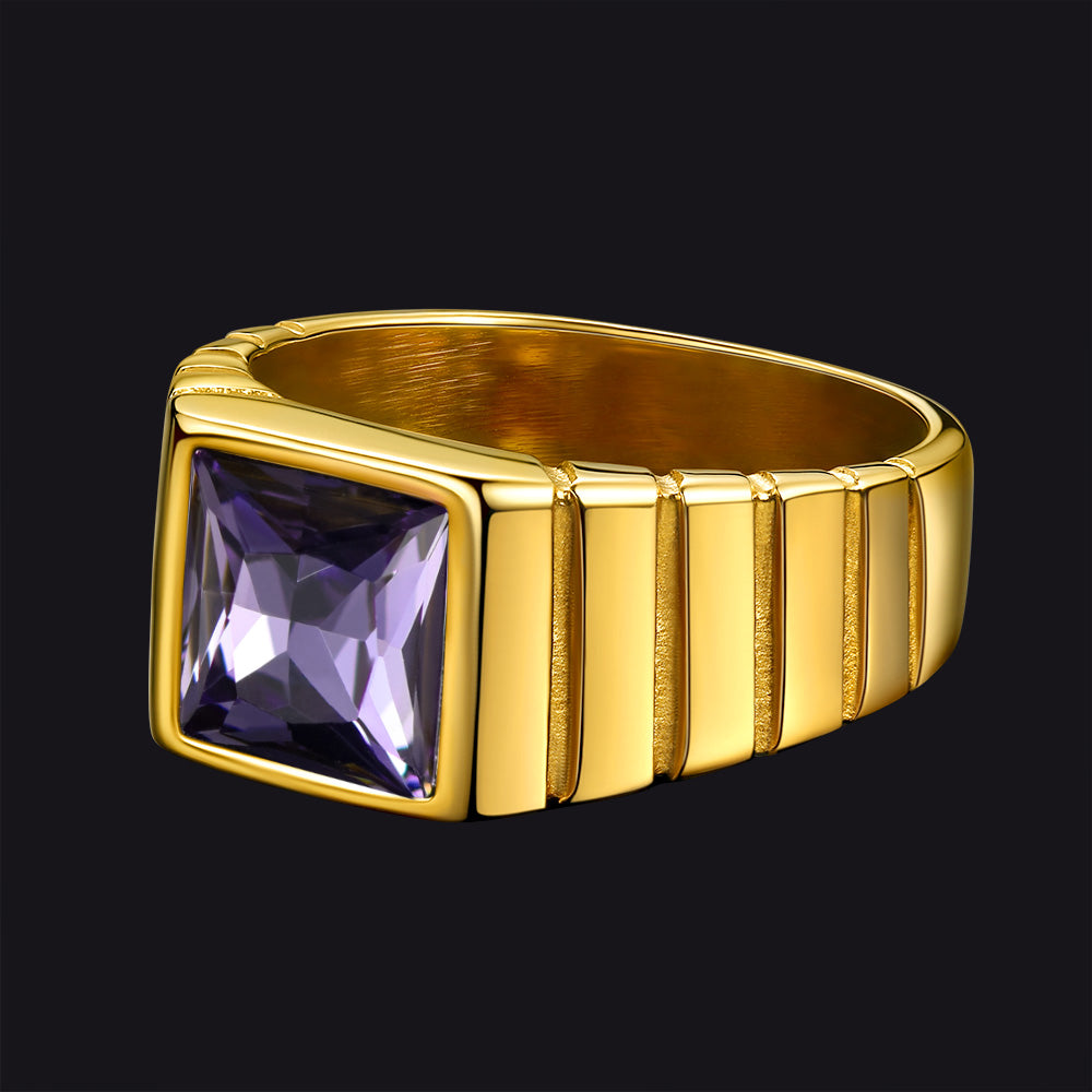 Birthstone Band Ring for
