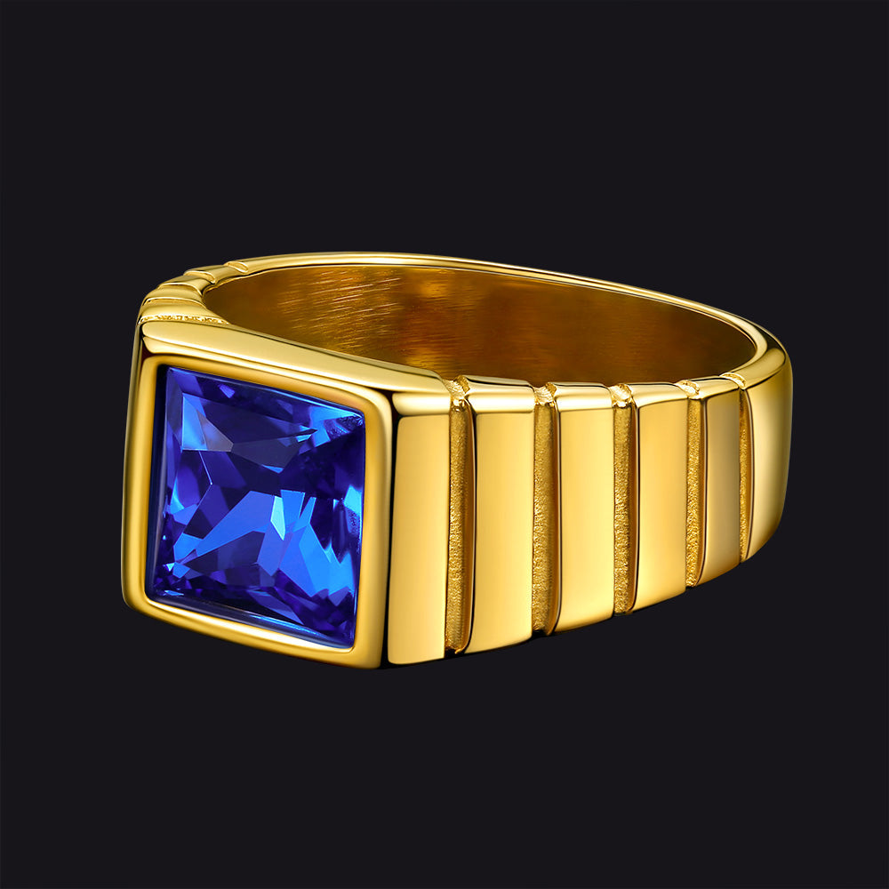 Birthstone Band Ring for