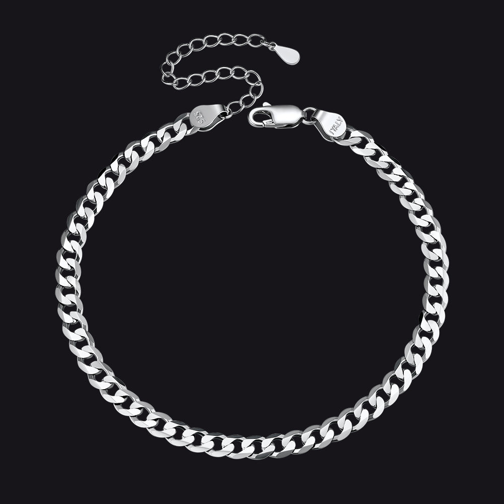 Sterling Silver Chain Link Bracelet for