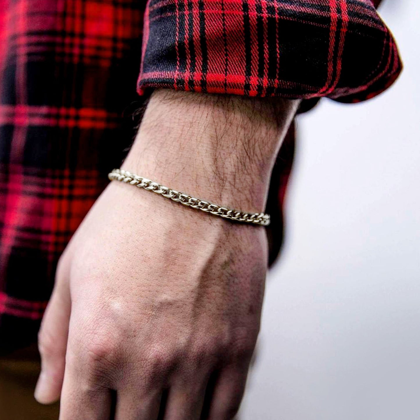 Sterling Silver Chain Link Bracelet for