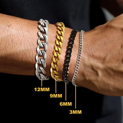 Chunky Cuban Link Chain Bracelets Gift for