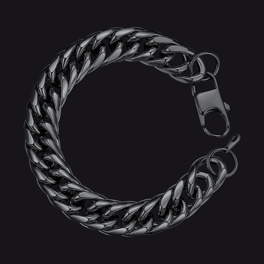 Bold 13mm Cuban Chain Link Bracelet for Stainless Steel