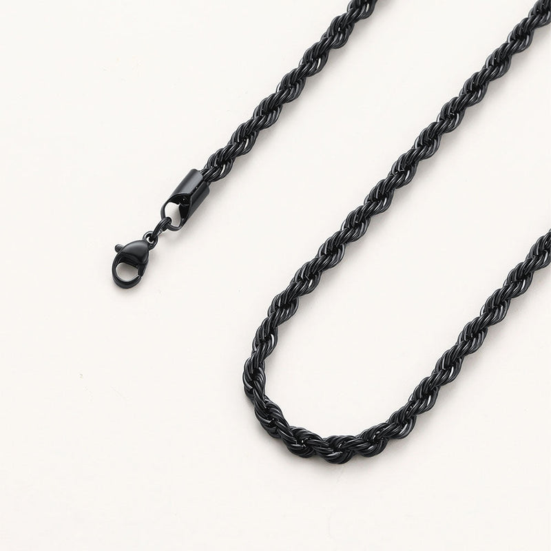 3mm Twisted Rope Link Chain Set for