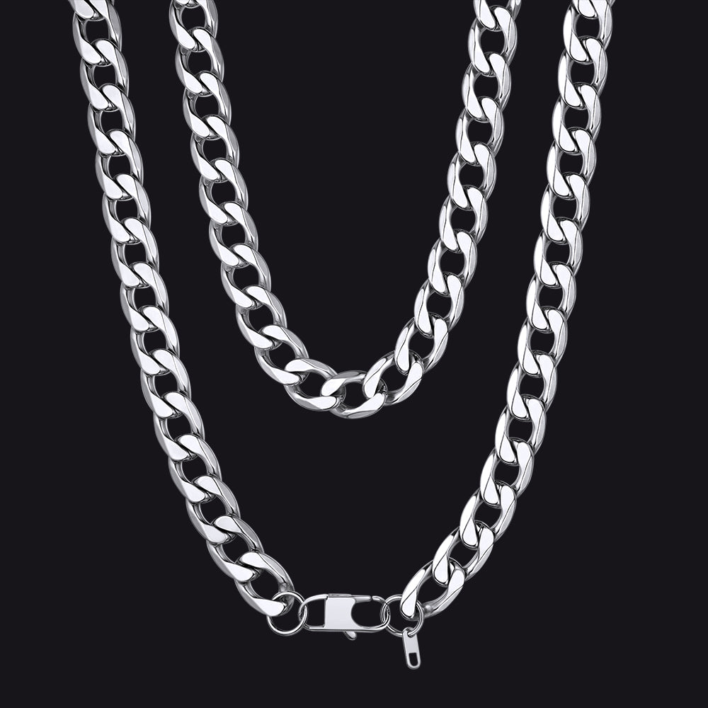 Cuban Link Curb Chain Stainless Steel Necklace for