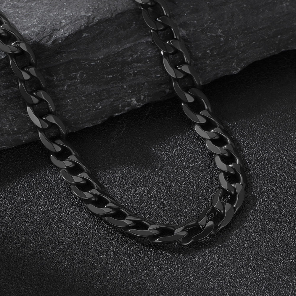 Cuban Link Curb Chain Stainless Steel Necklace for
