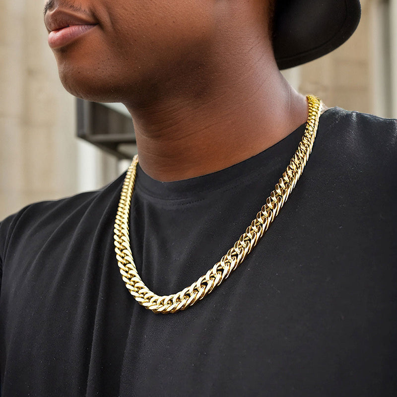 Heavy Miami Cuban Link Chain Necklace for