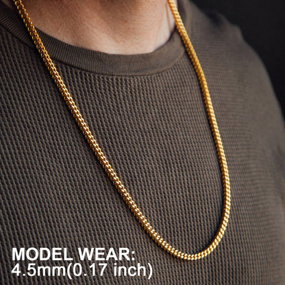 Franco Chain Link Stainless Steel Necklace for