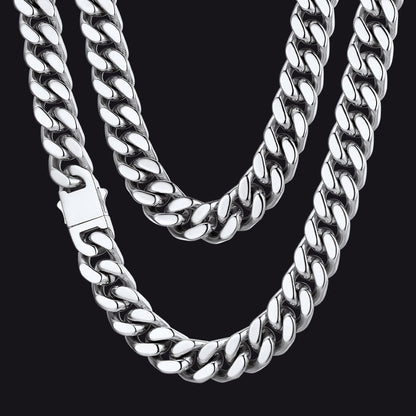 Miami Cuban Link Chain Necklace 5/7/9/12 Mm Chain for