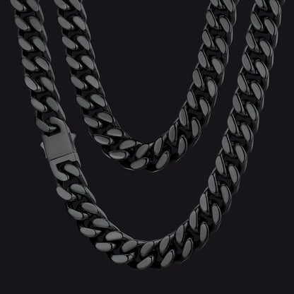 Miami Cuban Link Chain Necklace 5/7/9/12 Mm Chain for