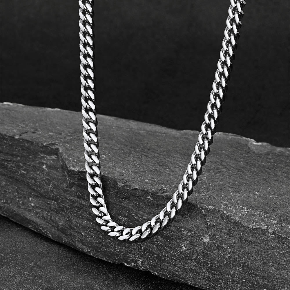 Chunky Cuban Link Chain Choker Necklace for , 5/12/14mm Width