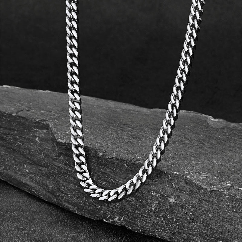 Chunky Cuban Link Chain Choker Necklace for , 5/12/14mm Width