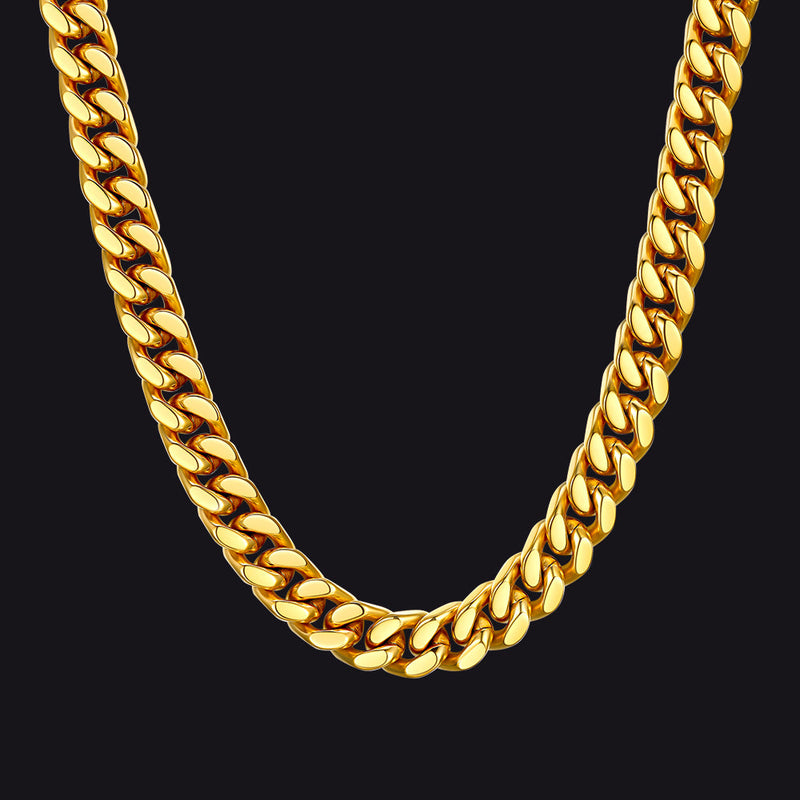 Chunky Cuban Link Chain Choker Necklace for , 5/12/14mm Width