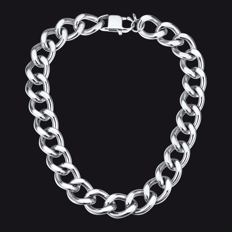 Chunky Cuban Link Chain Necklace for