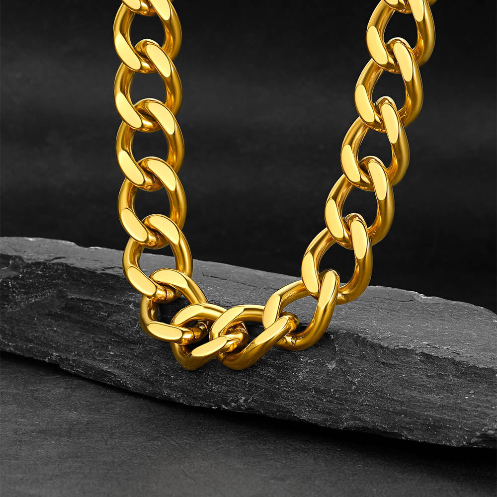 Chunky Cuban Link Chain Necklace for