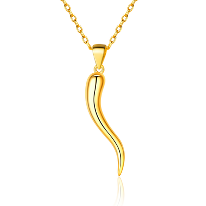 Cornicello Italian Horn Necklace Amulet Pendant