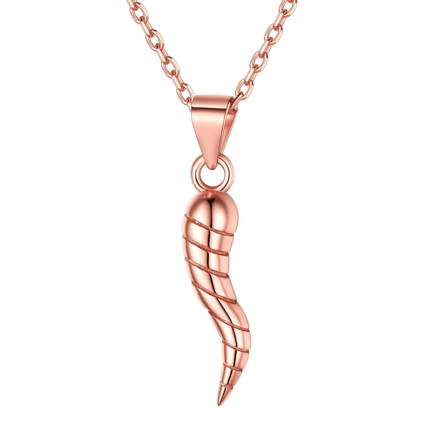 Italian Horn Pendant Necklace Cornicello Amulet Talisman