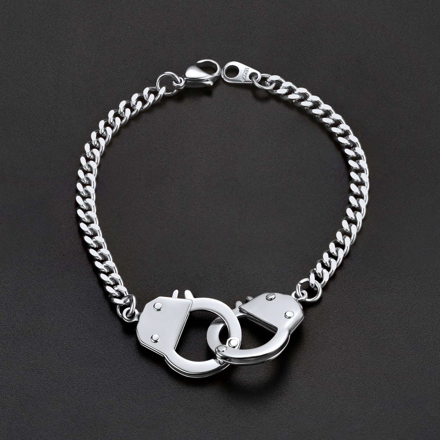 4mm Handcuff Chain Bracelet for Stainless Steel