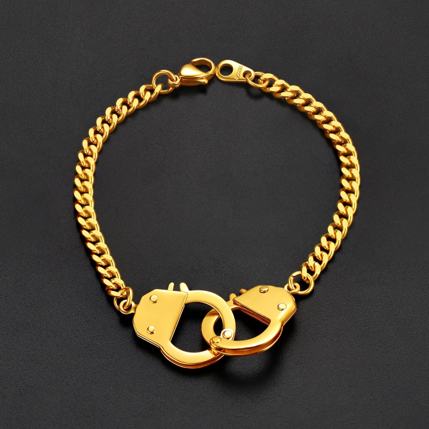 4mm Handcuff Chain Bracelet for Stainless Steel