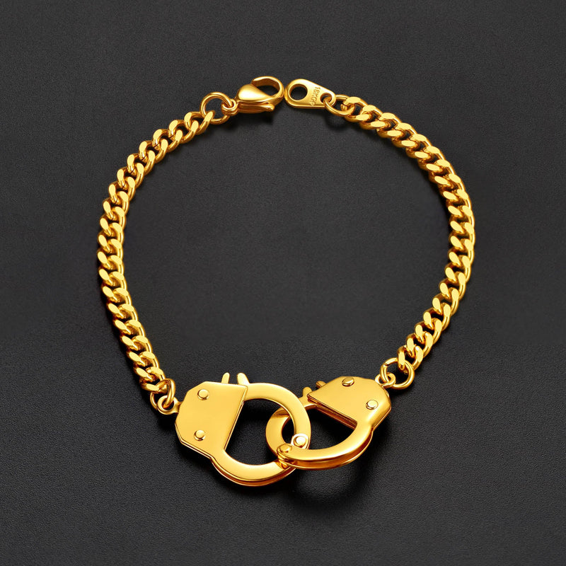 4mm Handcuff Chain Bracelet for Stainless Steel