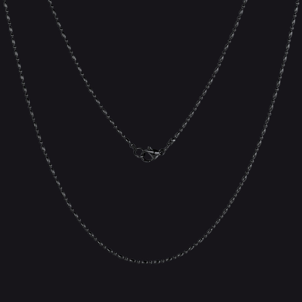 1.5mm Stainless Steel Slim Rope Chain Necklace for