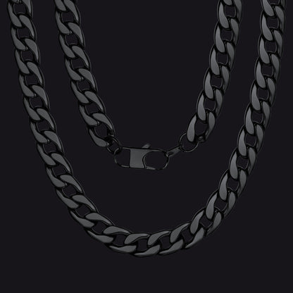 Sturdy Cuban Link Chain Necklace Lobster Clasp for
