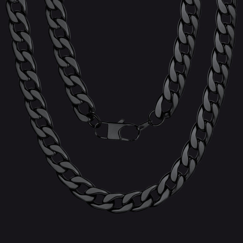 Sturdy Cuban Link Chain Necklace Lobster Clasp for