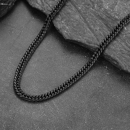 3mm Twisted Rope Chain & 6mm Miami Cuban Chain Set for