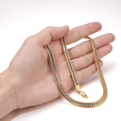 Flash 6mm Cuban Link Chain Necklace for