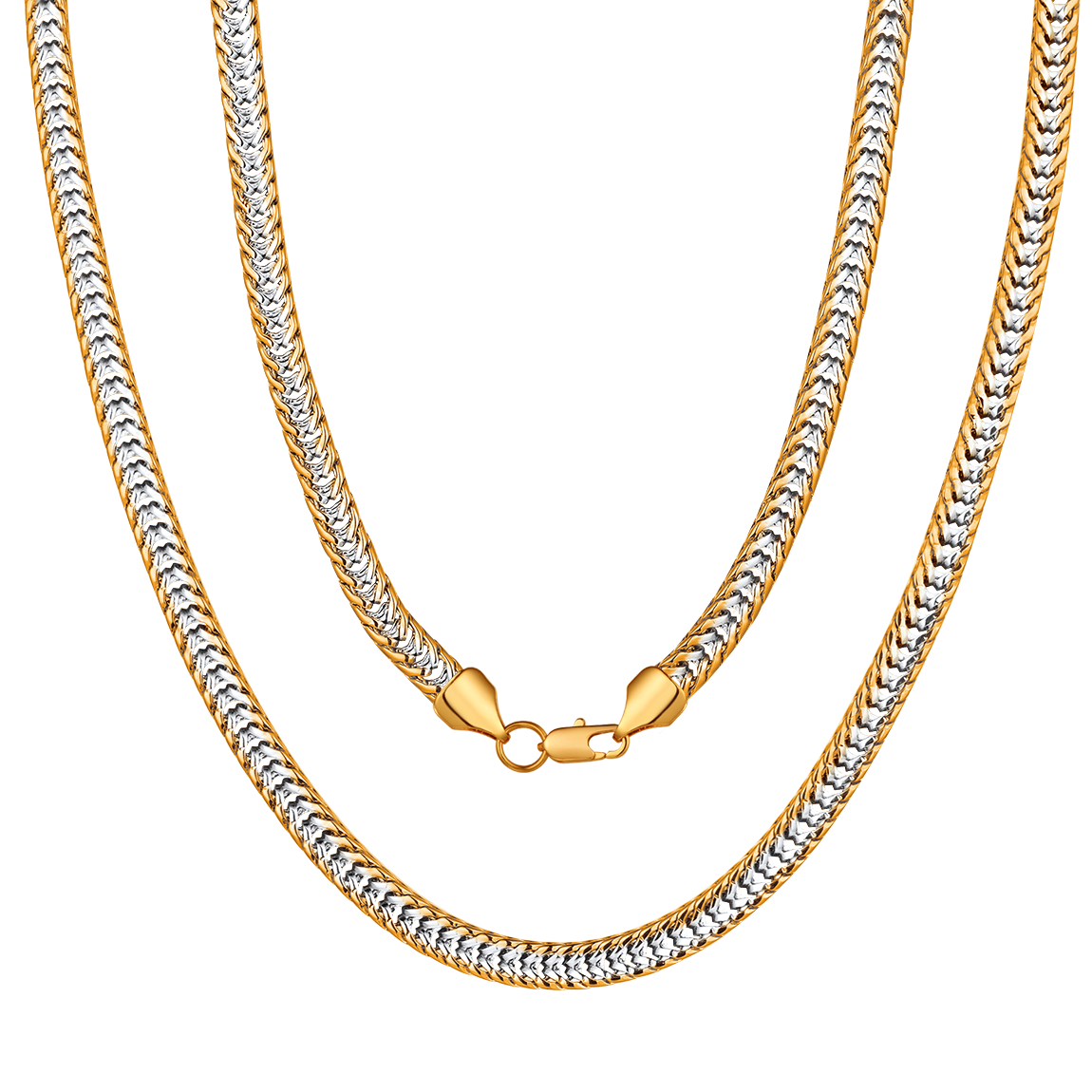 Flash 6mm Cuban Link Chain Necklace for