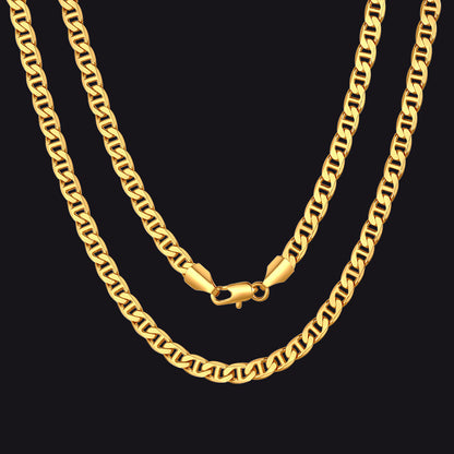 5mm Anchor Marine Chain Link Necklace for