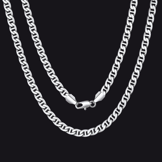 5mm Anchor Marine Chain Link Necklace for