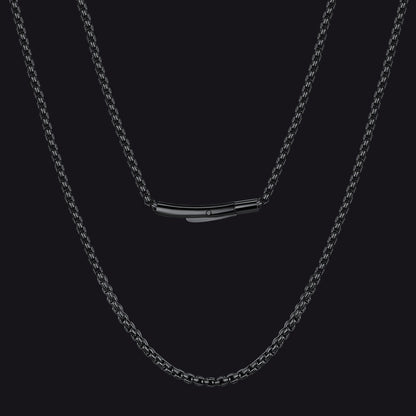 2mm Stainless Steel Rolo Cable Chain Necklace for