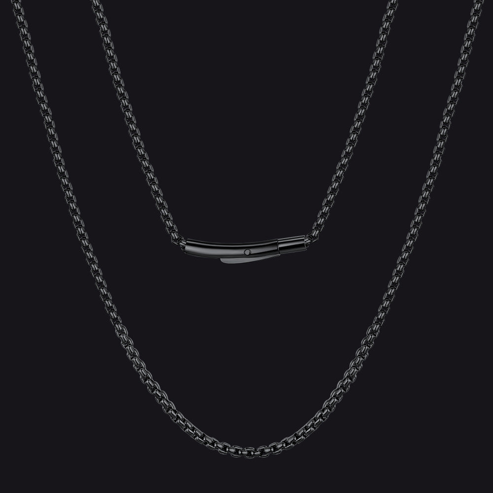 2mm Stainless Steel Rolo Cable Chain Necklace for
