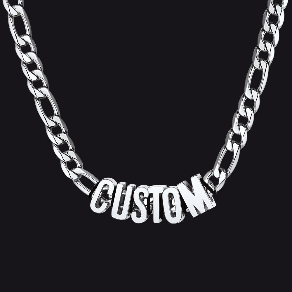 8mm Custom Name Cuban Chain Necklace for