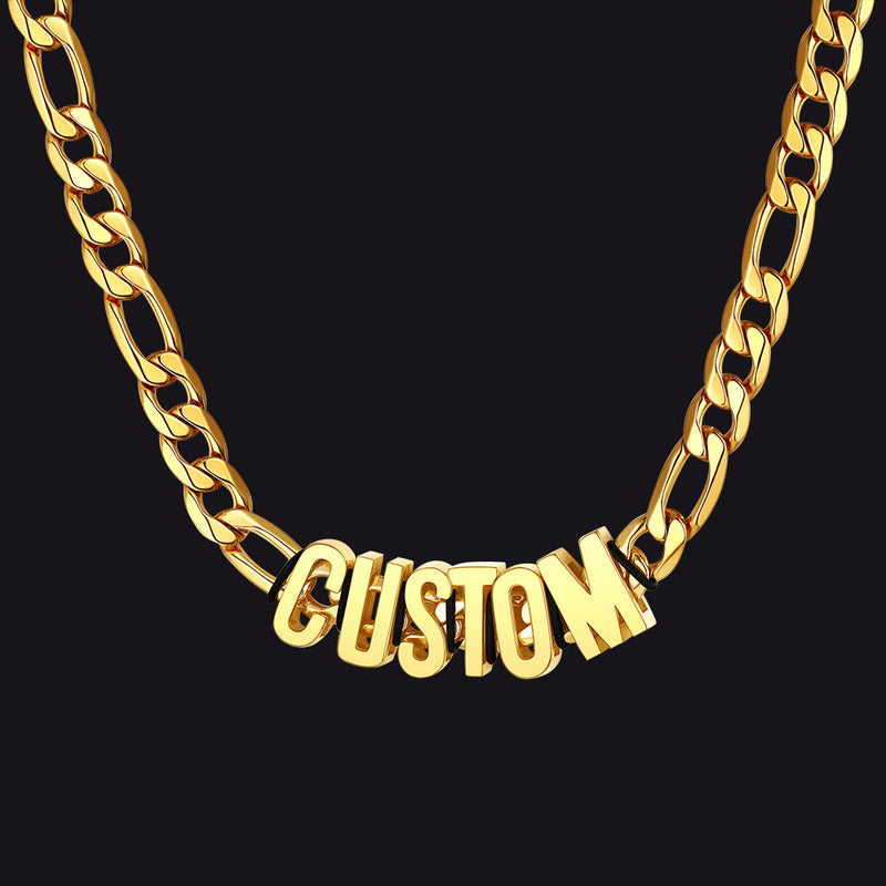 8mm Custom Name Cuban Chain Necklace for