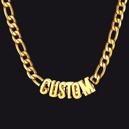 8mm Custom Name Cuban Chain Necklace for