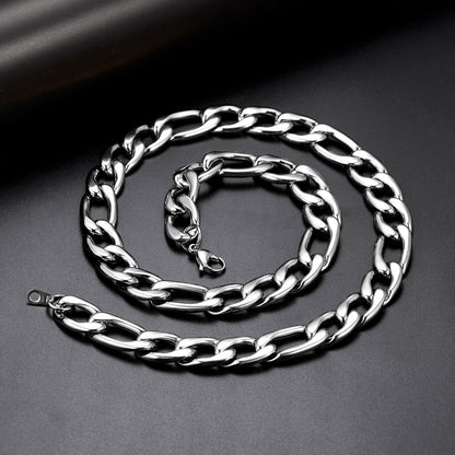 Flash 12mm Figaro Chain Necklace for for