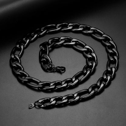 Flash 12mm Figaro Chain Necklace for for