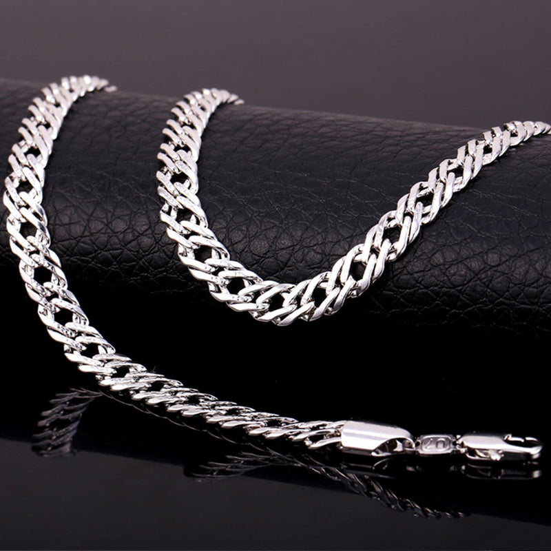 6mm Width Chain Link Necklace for